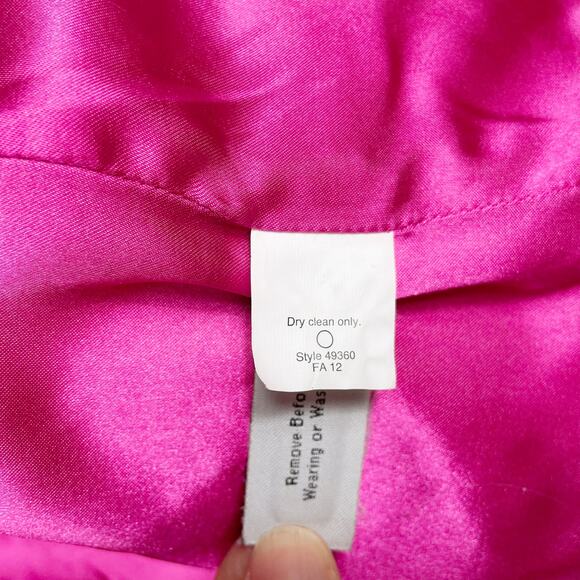 J Crew Majesty Coat Peacoat Fuchsia Pink Wool Stadium Cloth Double Breasted Sz 0 - Picture 10 of 10